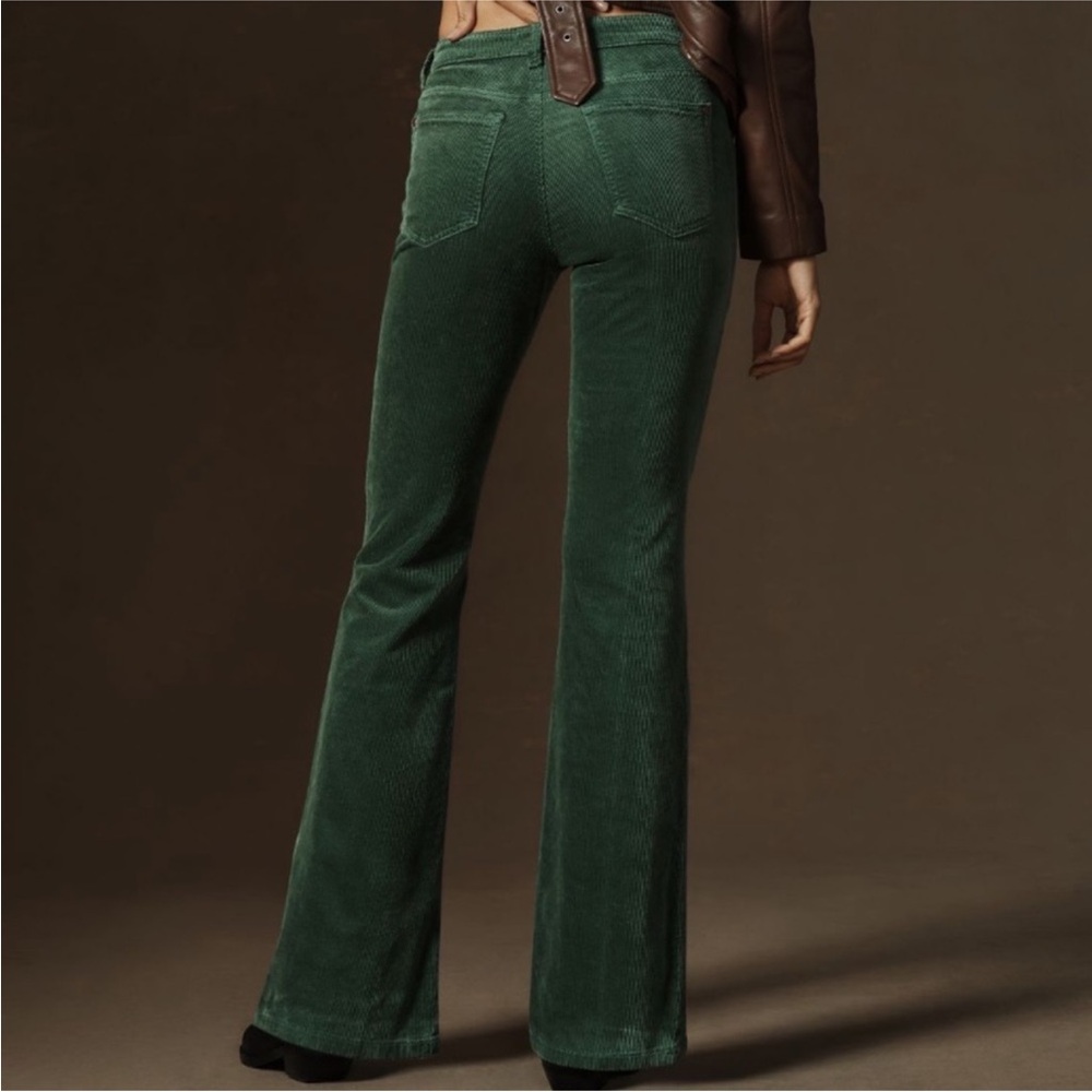 Icon low rise corduroy chop pocket flare jean
